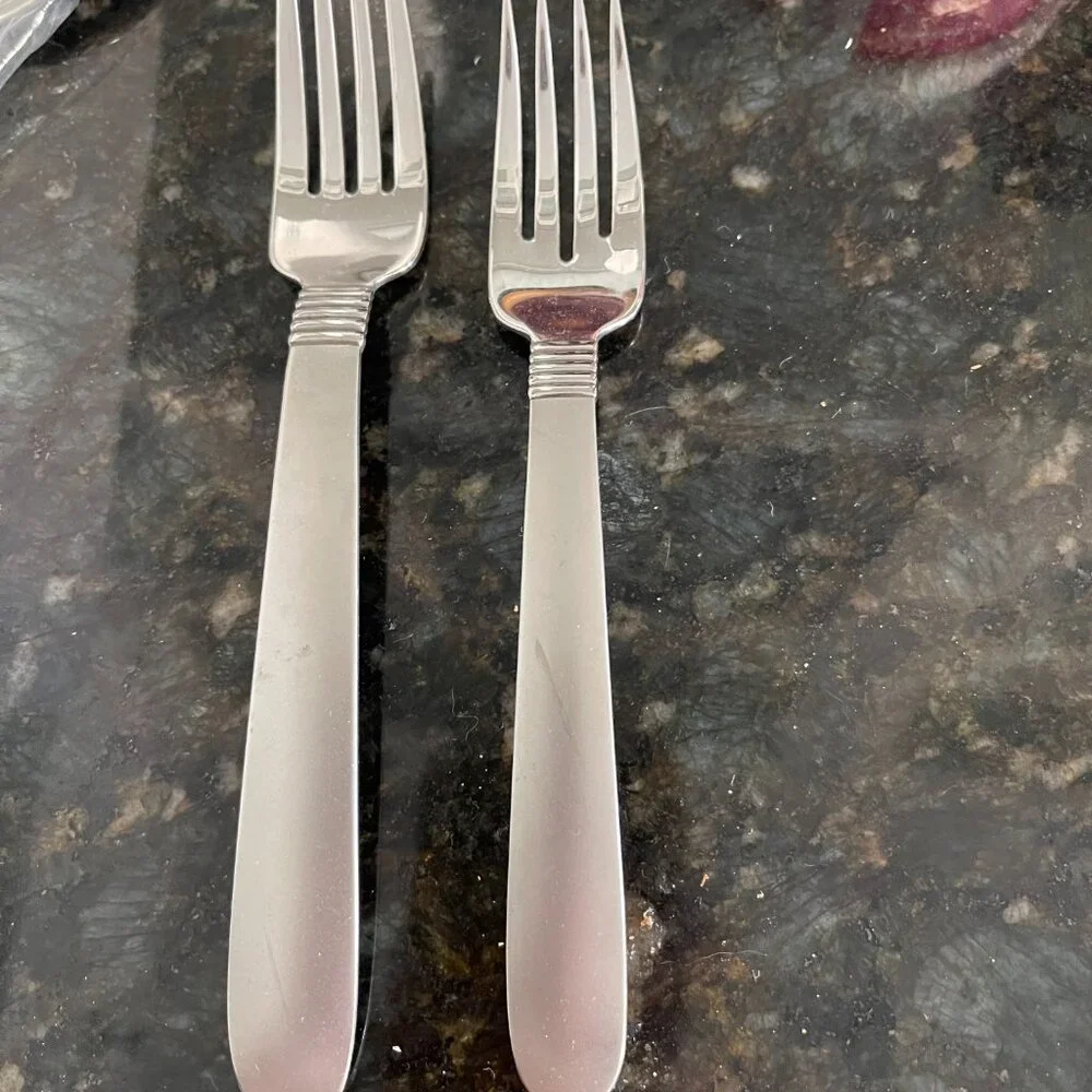 Oneida Austere 3 stainless Steel Flatware Pieces Knife & 2 forks